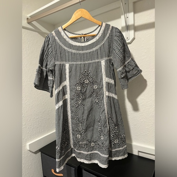 Free People Sunny Day Gingham Dress Size S - Picture 4 of 7